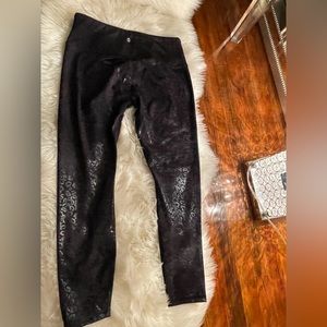 RBX leopard print black leggings